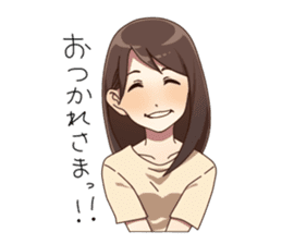 Cute pajamas girl Sticker sticker #12269712