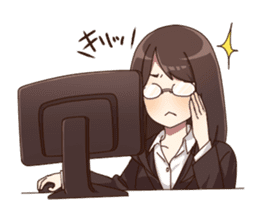 Cute pajamas girl Sticker sticker #12269713