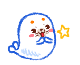 Orange Orange Seals-a cool summer sticker #12270031