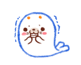 Orange Orange Seals-a cool summer sticker #12270045