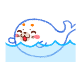 Orange Orange Seals-a cool summer sticker #12270049