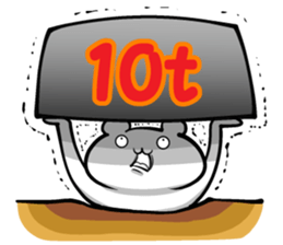 White small animals1.2 sticker #12270838