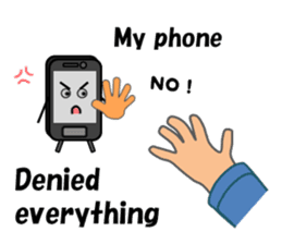 (interrupt talking)Your phone ran away sticker #12271488