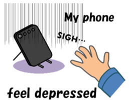 (interrupt talking)Your phone ran away sticker #12271489