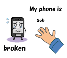 (interrupt talking)Your phone ran away sticker #12271490