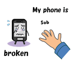 (interrupt talking)Your phone ran away sticker #12271490