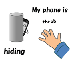 (interrupt talking)Your phone ran away sticker #12271493