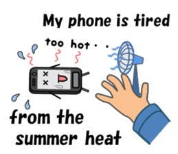 (interrupt talking)Your phone ran away sticker #12271494