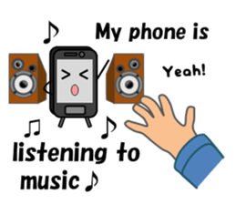 (interrupt talking)Your phone ran away sticker #12271497