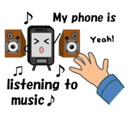 (interrupt talking)Your phone ran away sticker #12271497