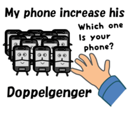 (interrupt talking)Your phone ran away sticker #12271498