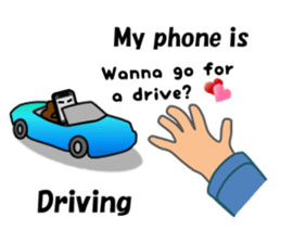 (interrupt talking)Your phone ran away sticker #12271499