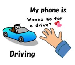 (interrupt talking)Your phone ran away sticker #12271499