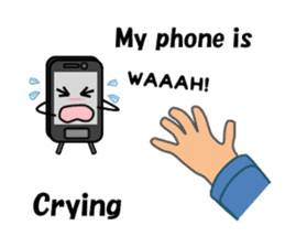 (interrupt talking)Your phone ran away sticker #12271502