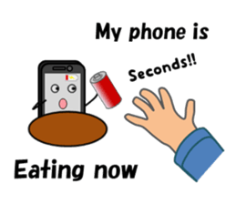 (interrupt talking)Your phone ran away sticker #12271505