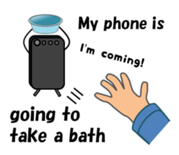 (interrupt talking)Your phone ran away sticker #12271506