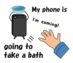 (interrupt talking)Your phone ran away sticker #12271506