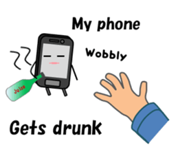 (interrupt talking)Your phone ran away sticker #12271508