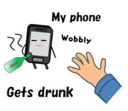 (interrupt talking)Your phone ran away sticker #12271508