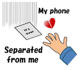 (interrupt talking)Your phone ran away sticker #12271511