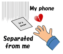 (interrupt talking)Your phone ran away sticker #12271511