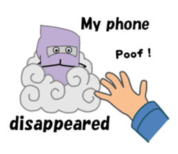 (interrupt talking)Your phone ran away sticker #12271512