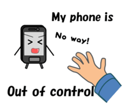 (interrupt talking)Your phone ran away sticker #12271513