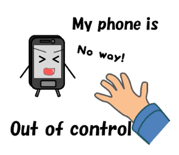 (interrupt talking)Your phone ran away sticker #12271513