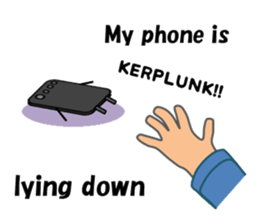 (interrupt talking)Your phone ran away sticker #12271514