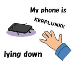 (interrupt talking)Your phone ran away sticker #12271514