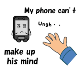 (interrupt talking)Your phone ran away sticker #12271515