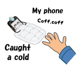 (interrupt talking)Your phone ran away sticker #12271516