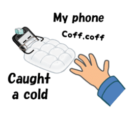 (interrupt talking)Your phone ran away sticker #12271516