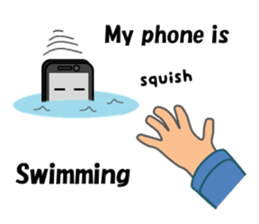 (interrupt talking)Your phone ran away sticker #12271517