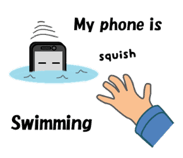 (interrupt talking)Your phone ran away sticker #12271517