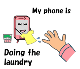 (interrupt talking)Your phone ran away sticker #12271521