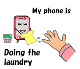 (interrupt talking)Your phone ran away sticker #12271521