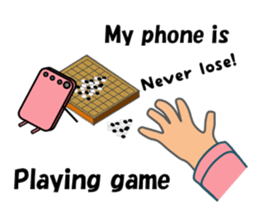 (interrupt talking)Your phone ran away sticker #12271522