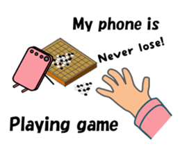 (interrupt talking)Your phone ran away sticker #12271522