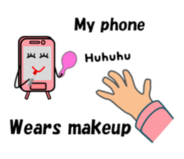 (interrupt talking)Your phone ran away sticker #12271523