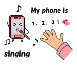 (interrupt talking)Your phone ran away sticker #12271524