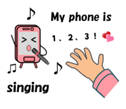 (interrupt talking)Your phone ran away sticker #12271524