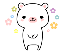LAID BACK WHITE BEAR Animated Stickers sticker #12272630