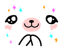 LAID BACK WHITE BEAR Animated Stickers sticker #12272636