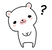 LAID BACK WHITE BEAR Animated Stickers sticker #12272640