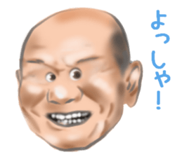 Various faces. Pleasant Sticke sticker #12272734