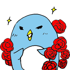 the sticker of lovely penguin