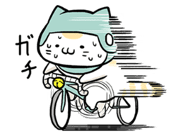 Bicycle cat sticker #12272924