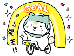 Bicycle cat sticker #12272933