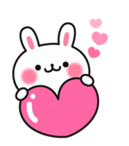 Rabbit attentive Animation sticker #12273117